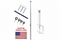 RV Flagpole Kit – Telescoping Pole + 6" Frame Mount | Poles and Holders