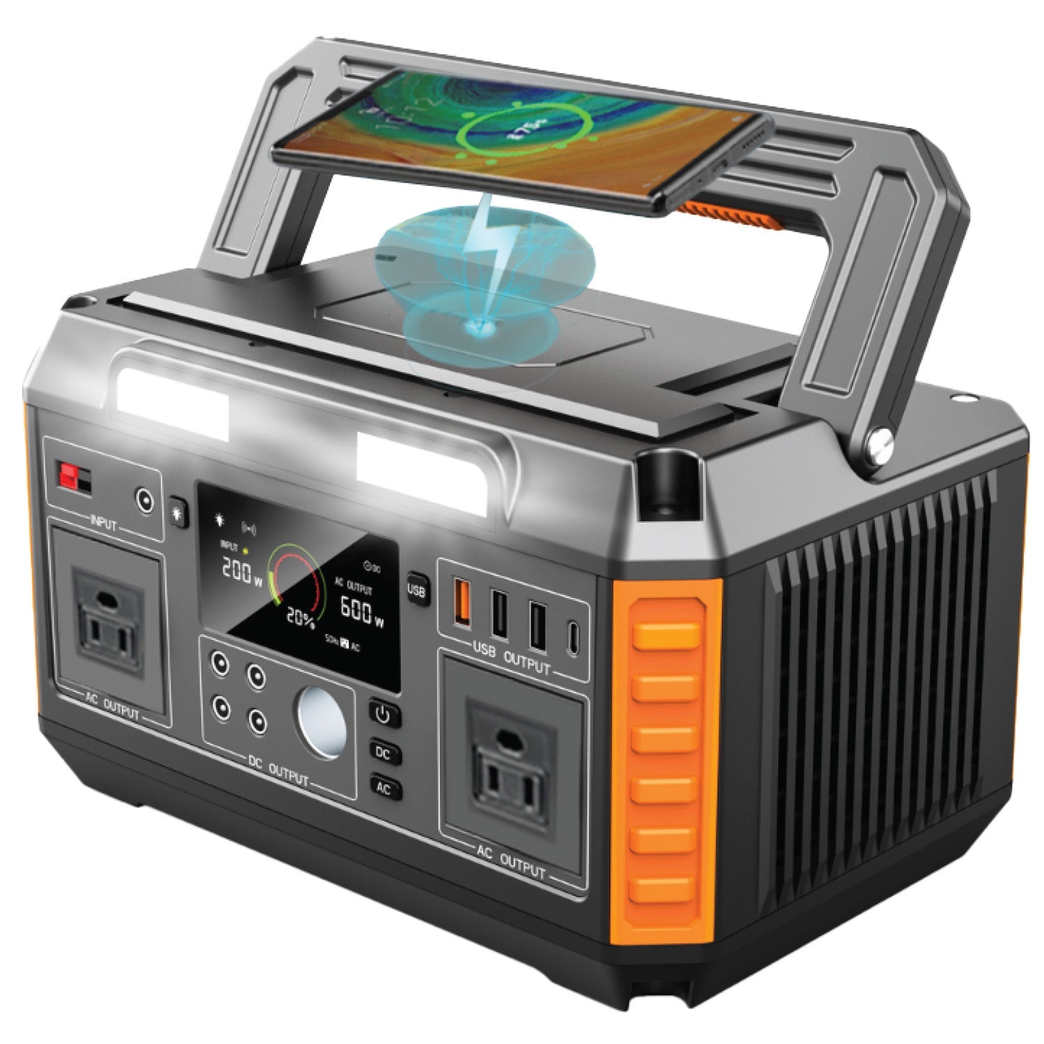 Portable LED Power Station SEPIIDA 600 Watt
