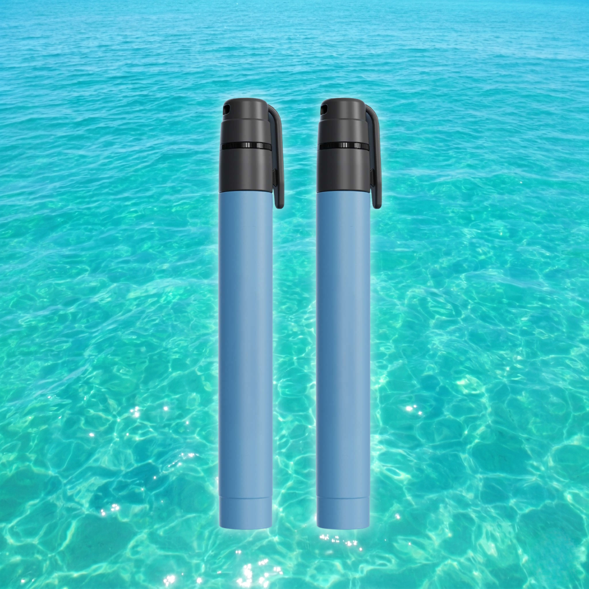 Ultra Compact Water Purification Straw - HygieniSafe® - 2 Pack