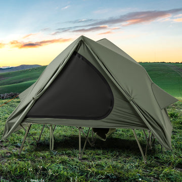 Foldable 2 Person Camping Cot Tent Pop Up Shelter
