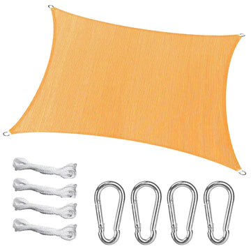 Rectangular Canopy 98% UV Block HDPE Patio Awning Shelter
