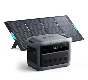 Anker SOLIX C1000 Gen2 Portable Solar Generator with Anker 400W Bifacial Solar Panel