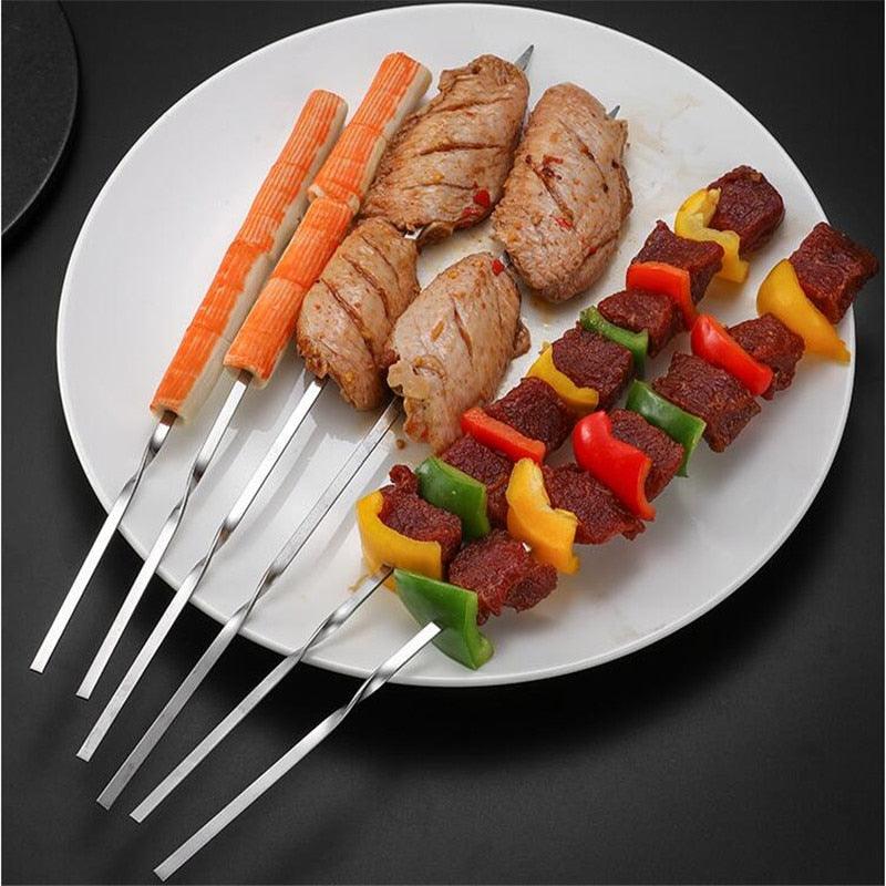 Stainless Steel BBQ Skewer Set